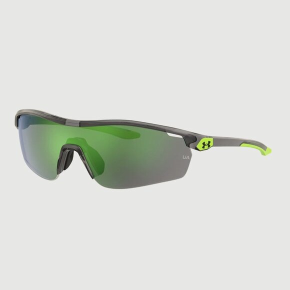 Kids UNDER ARMOUR Sunglasses GAMETIME JR Baseball Green and Gray UNISEX NEW - Picture 1 of 7